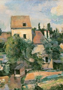 Moulin de la Couleuvre at Pontoise, 1881 (detail) by Paul Cézanne